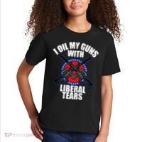 I Oil My Guns With Liberal tears Kids T-Shirt thumb 2