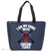 I Oil My Guns With Liberal tears Tote Bag thumb 0