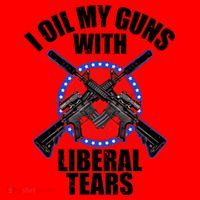 I Oil My Guns With Liberal tears Santa Hat thumb 1