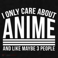 I Only Care About Anime And Like Maybe 3 People Ladies PosiCharge Tri-Blend Wicking Tank thumb 2