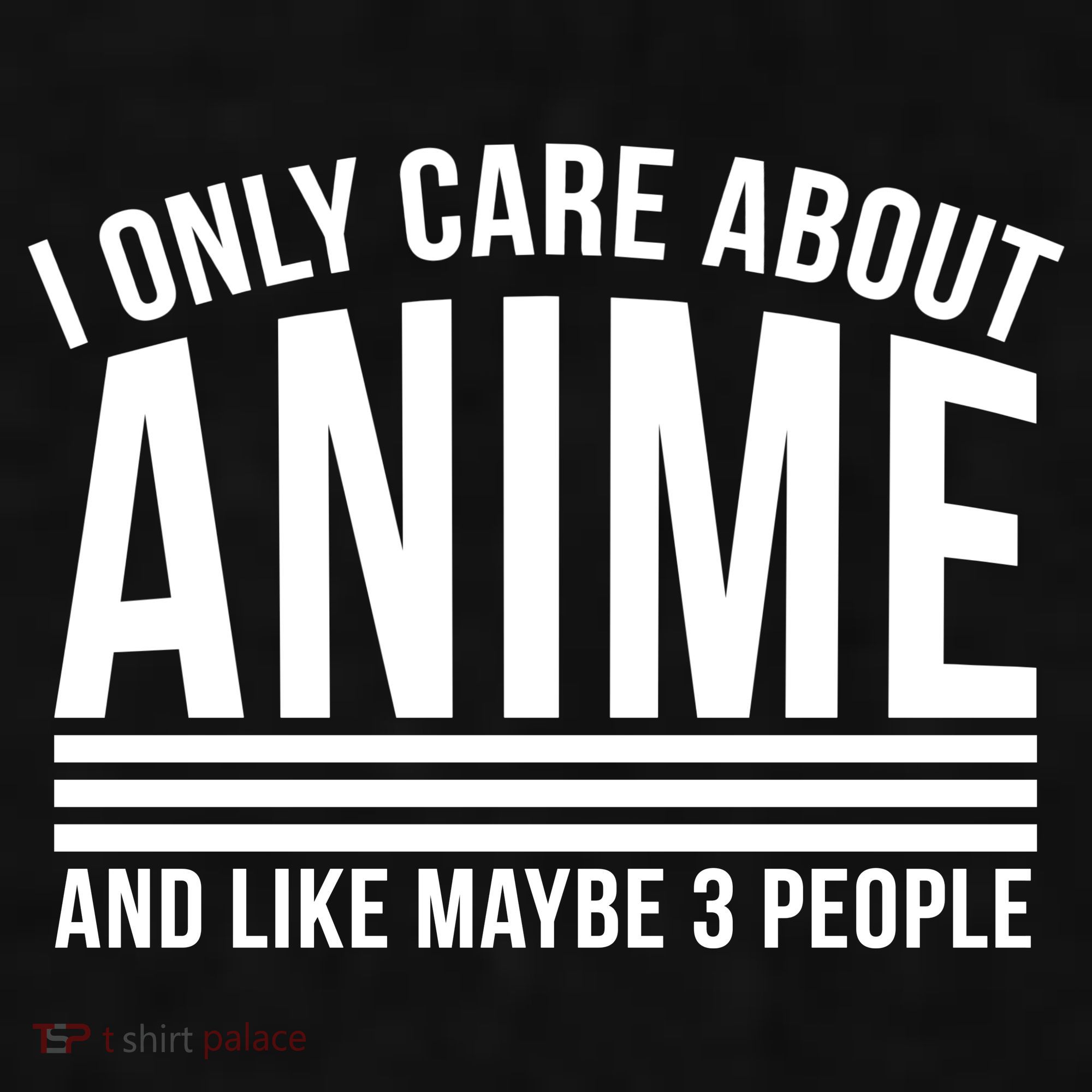 I Only Care About Anime And Like Maybe 3 People Ladies PosiCharge Tri-Blend Wicking Tank