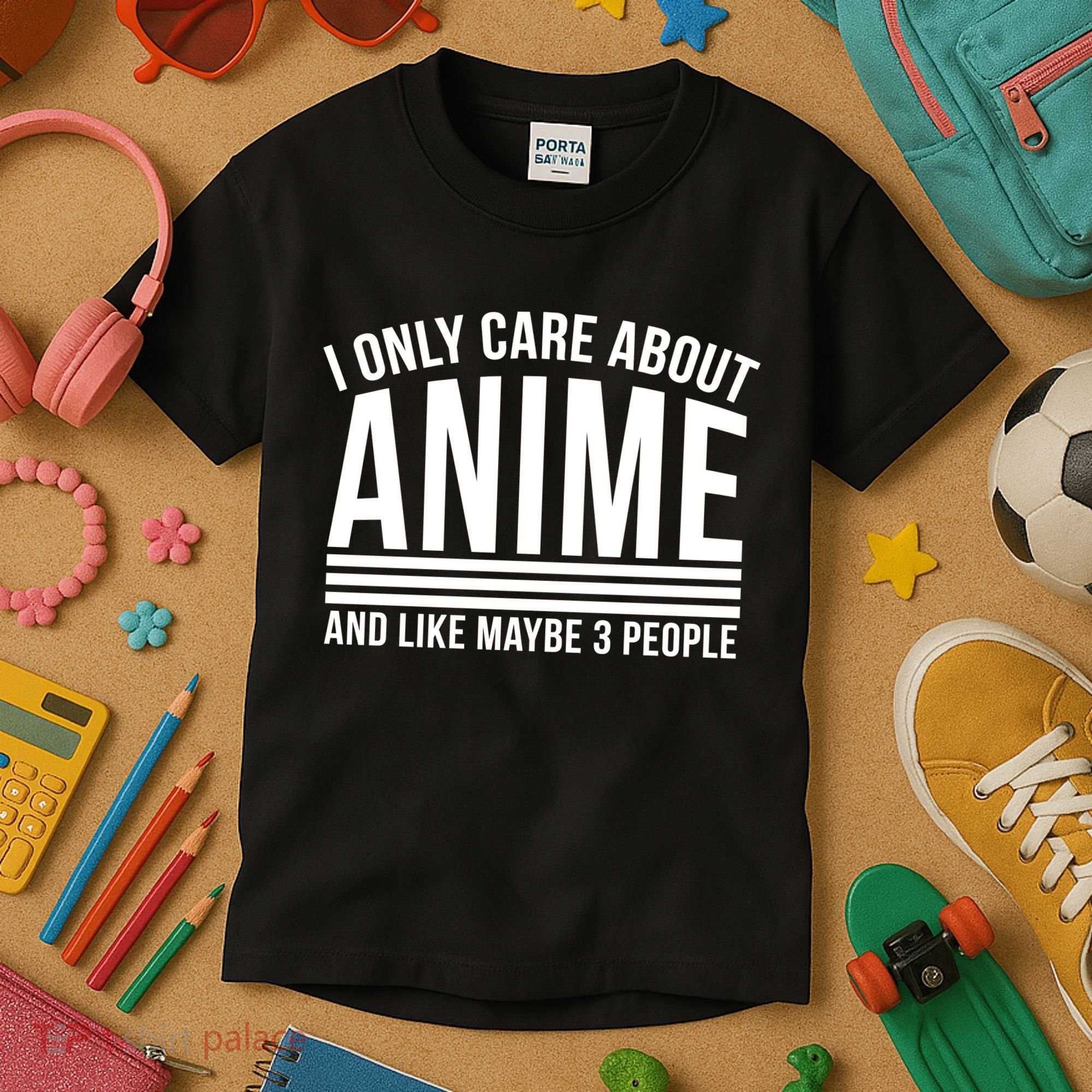 I Only Care About Anime And Like Maybe 3 People Kids T-Shirt
