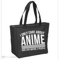 I Only Care About Anime And Like Maybe 3 People Tote Bag thumb 2