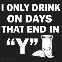 I only Drink On Days That End in Y Beanie thumb 2