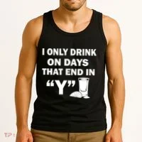 I only Drink On Days That End in Y Tank Top thumb 3