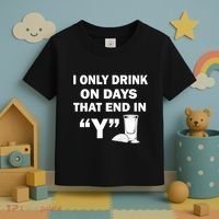 I only Drink On Days That End in Y Toddler T-Shirt thumb 3