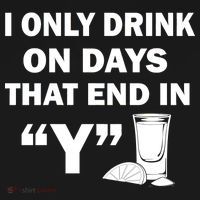 I only Drink On Days That End in Y Kids Long Sleeve Shirt thumb 2