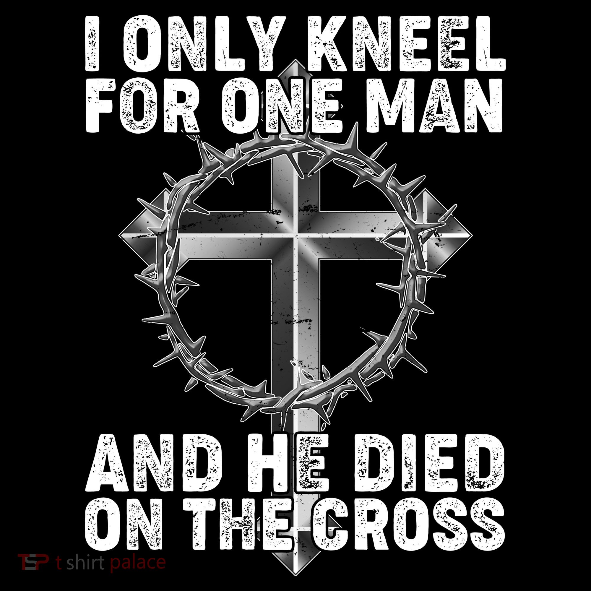 I Only Kneel For One Man And He Died On The Cross Women's Hoodie