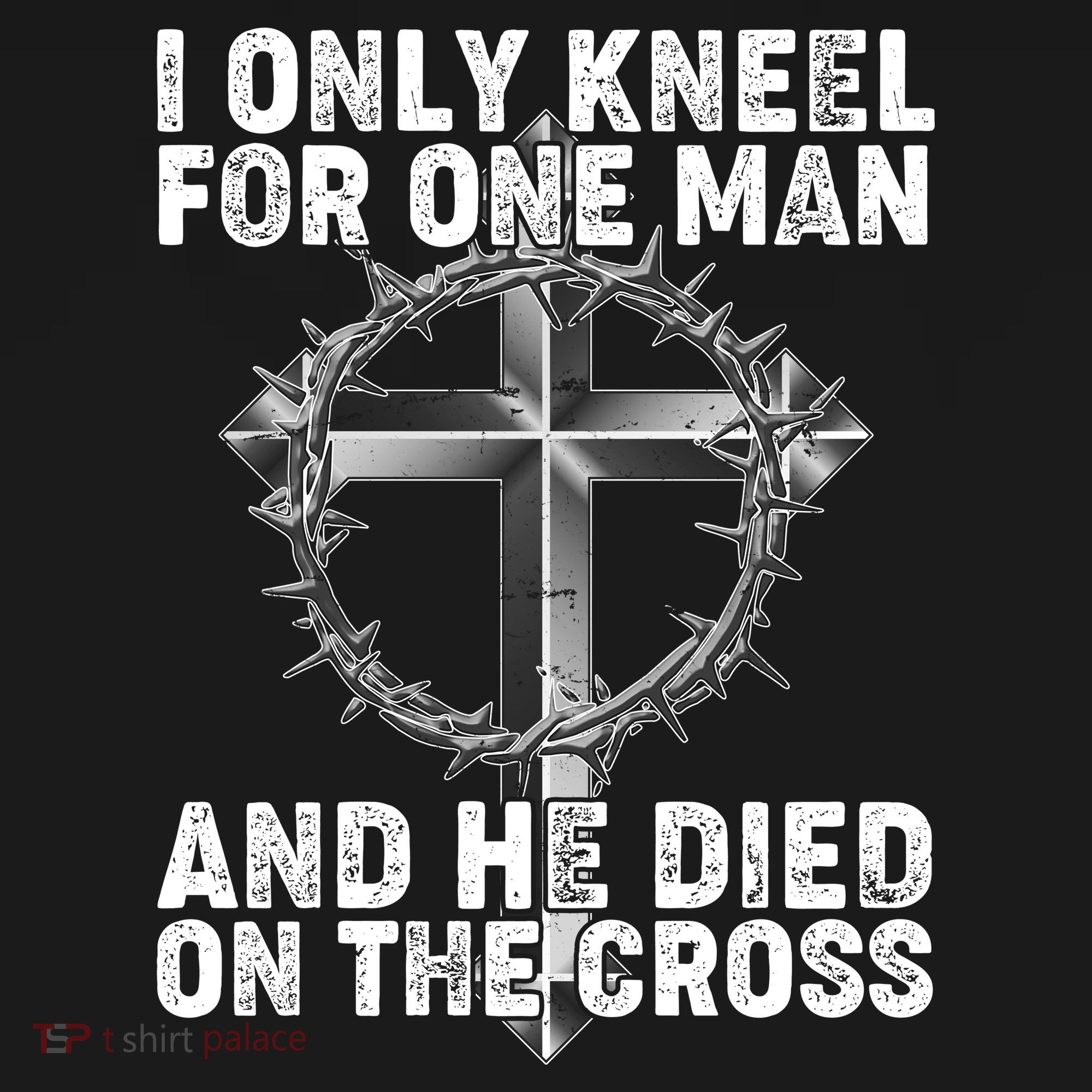 I Only Kneel For One Man And He Died On The Cross Mousepad