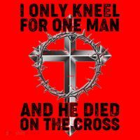 I Only Kneel For One Man And He Died On The Cross Santa Hat thumb 1