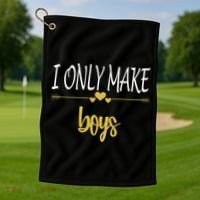 I Only Make Boys Golf Towel thumb 1