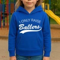 I Only Raise Ballers Kids Hoodie thumb 3