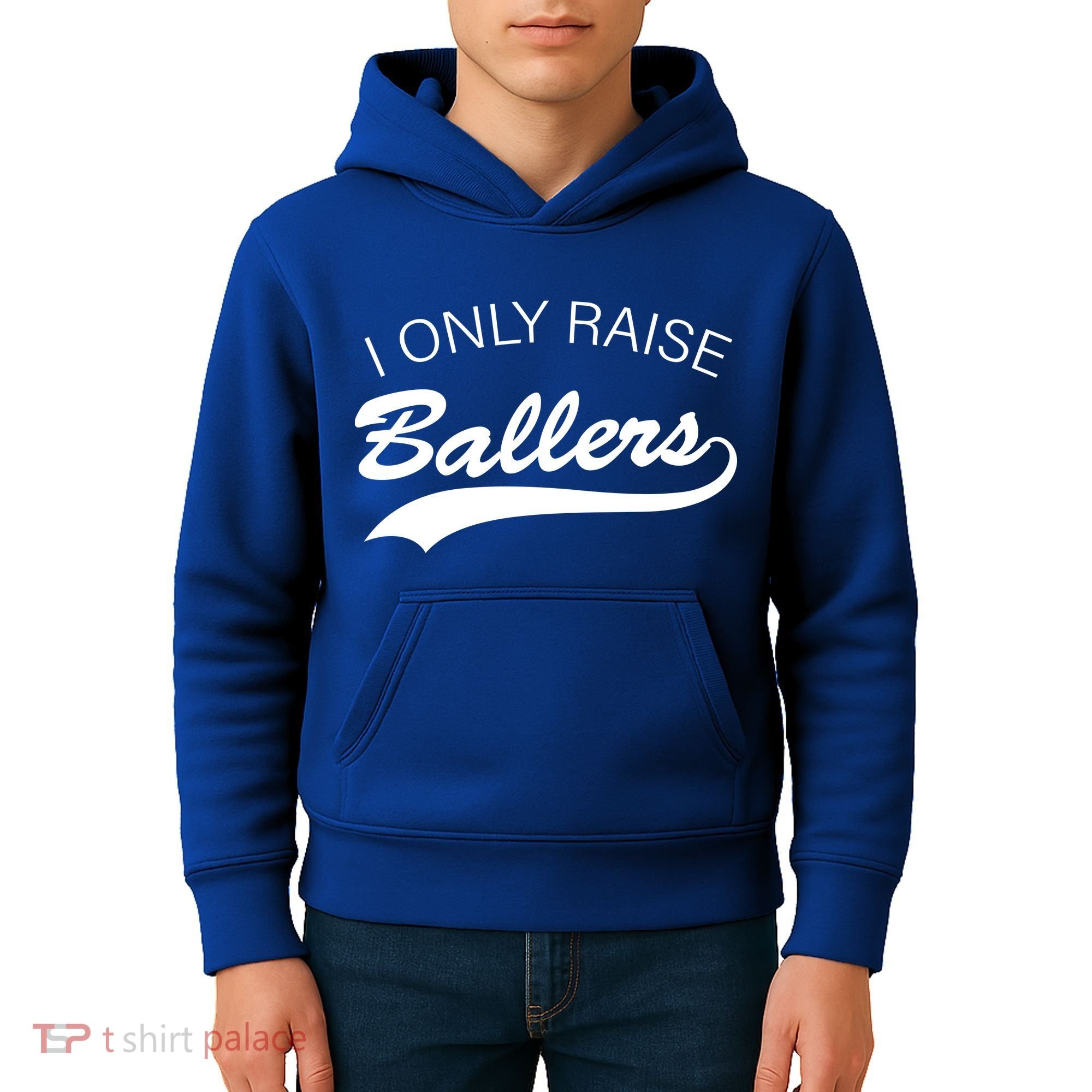 I Only Raise Ballers Kids Hoodie