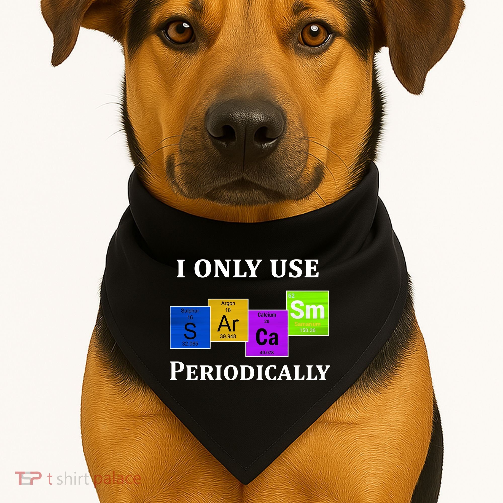 I Only Use Sarcasm Periodically Funny Sarcastic USA-Made Doggie Bandana