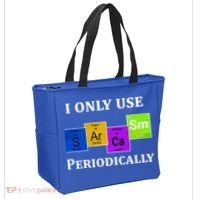 I Only Use Sarcasm Periodically Funny Sarcastic Tote Bag thumb 2