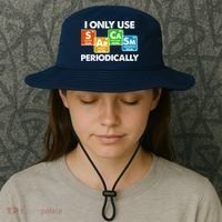 I Only Use Sarcasm Periodically Funny Science Bucket Hat thumb 3