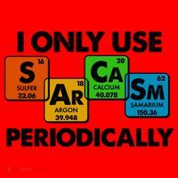 I Only Use Sarcasm Periodically Funny Science Santa Hat thumb 1