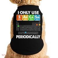I Only Use SArCaSm Periodically Periodic Chart  Doggie Tank thumb 0