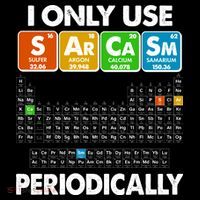 I Only Use SArCaSm Periodically Periodic Chart  Coaster thumb 2
