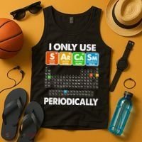 I Only Use SArCaSm Periodically Periodic Chart  Tank Top thumb 4