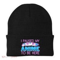 I Pause My Anime To Be Here Anime Fan Beanie thumb 0