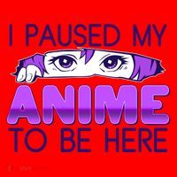 I Pause My Anime To Be Here Anime Fan Santa Hat thumb 1