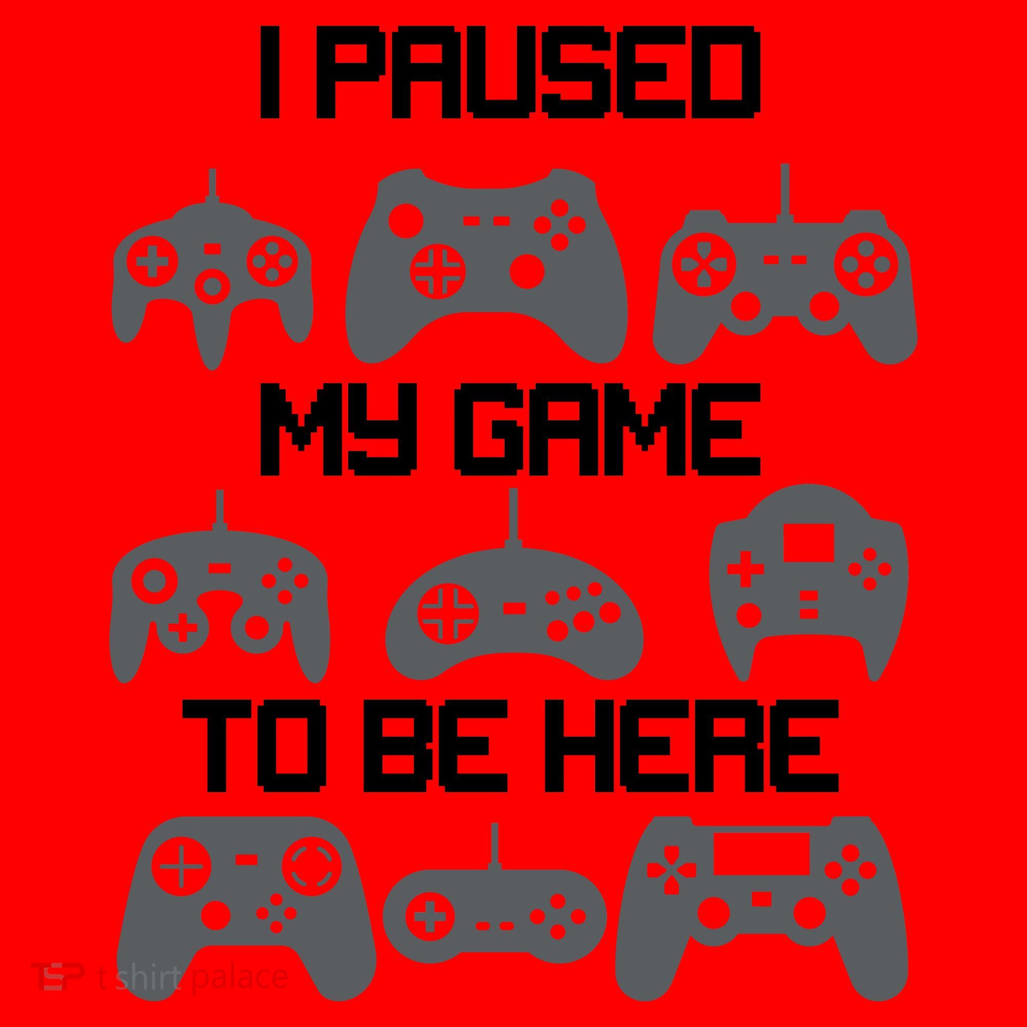 I Paused My Game To Be Here Funny Gamer Santa Hat