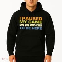 I Paused My Game To Be Here Retro Controllers Hoodie thumb 2