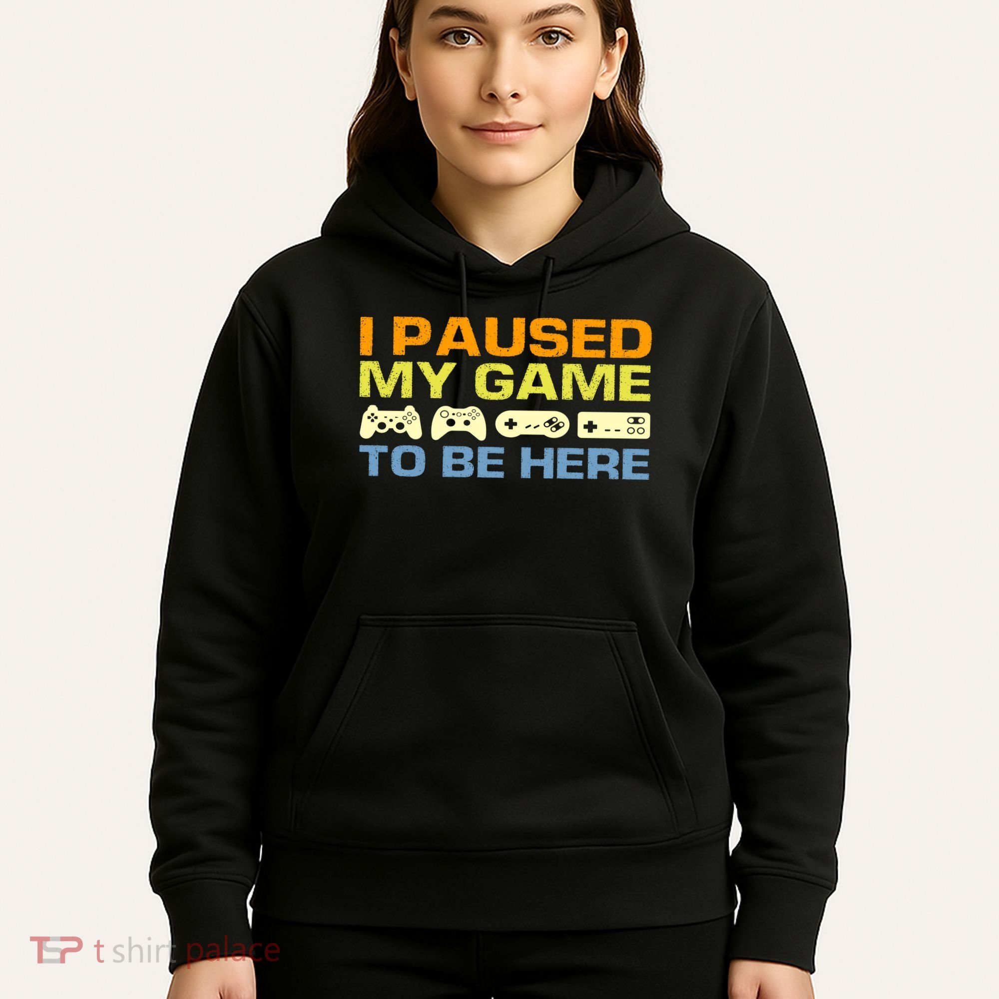 I Paused My Game To Be Here Retro Controllers Hoodie