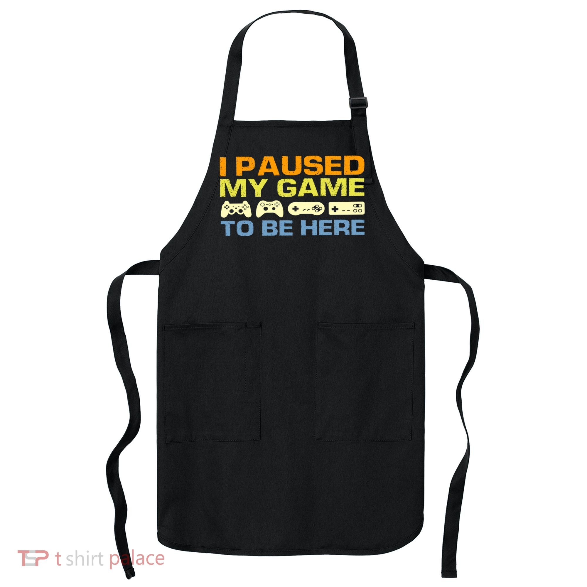 I Paused My Game To Be Here Retro Controllers Apron