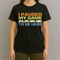 I Paused My Game To Be Here Retro Controllers T-Shirt thumb 4