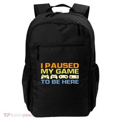 I Paused My Game To Be Here Retro Controllers Backpack