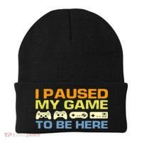 I Paused My Game To Be Here Retro Controllers Beanie thumb 0
