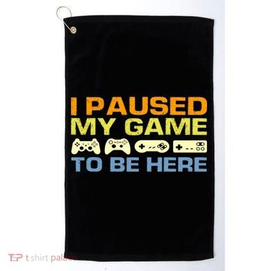 I Paused My Game To Be Here Retro Controllers Golf Towel