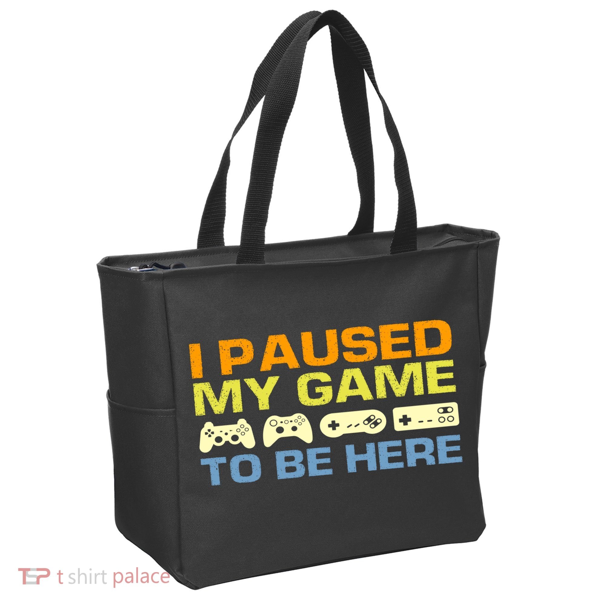 I Paused My Game To Be Here Retro Controllers Tote Bag