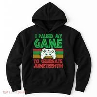 I Paused My Game To Celebrate Juneteenth Hoodie thumb 0