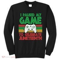 I Paused My Game To Celebrate Juneteenth Sweatshirt thumb 0
