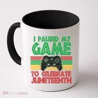 I Paused My Game To Celebrate Juneteenth Coffee Mug thumb 0
