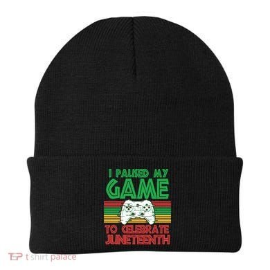 I Paused My Game To Celebrate Juneteenth Beanie