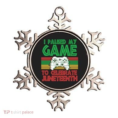 I Paused My Game To Celebrate Juneteenth Ornament