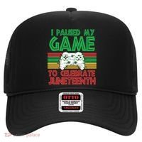 I Paused My Game To Celebrate Juneteenth Hat thumb 0