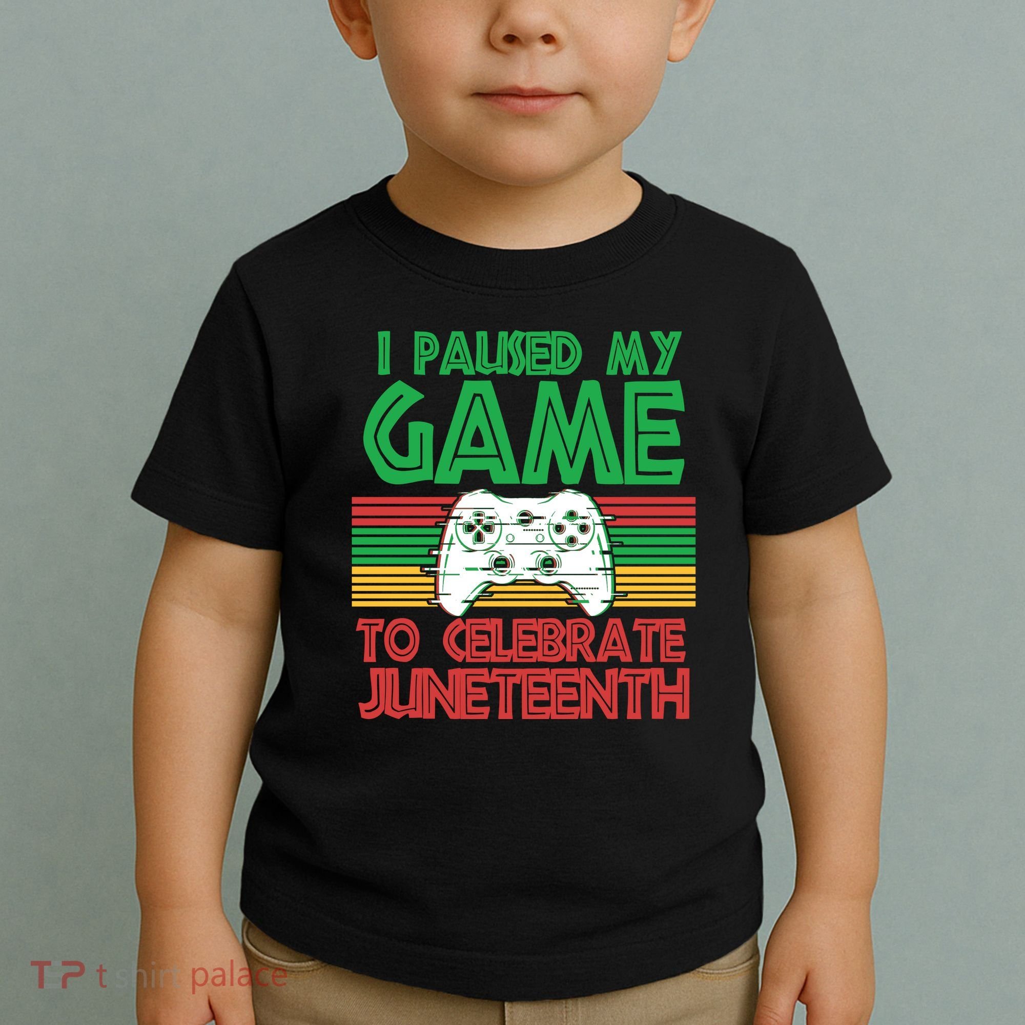 I Paused My Game To Celebrate Juneteenth Toddler T-Shirt