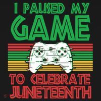 I Paused My Game To Celebrate Juneteenth Women's T-Shirt thumb 6