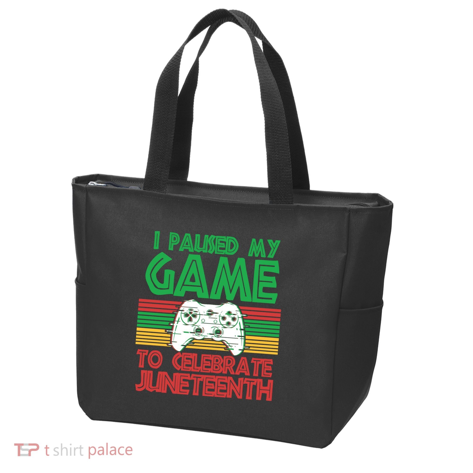 I Paused My Game To Celebrate Juneteenth Tote Bag