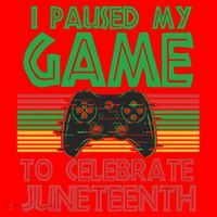 I Paused My Game To Celebrate Juneteenth Santa Hat thumb 1