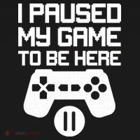 I Paused My Video Game To Be Here Mousepad thumb 1