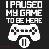 I Paused My Video Game To Be Here Golf Towel thumb 3