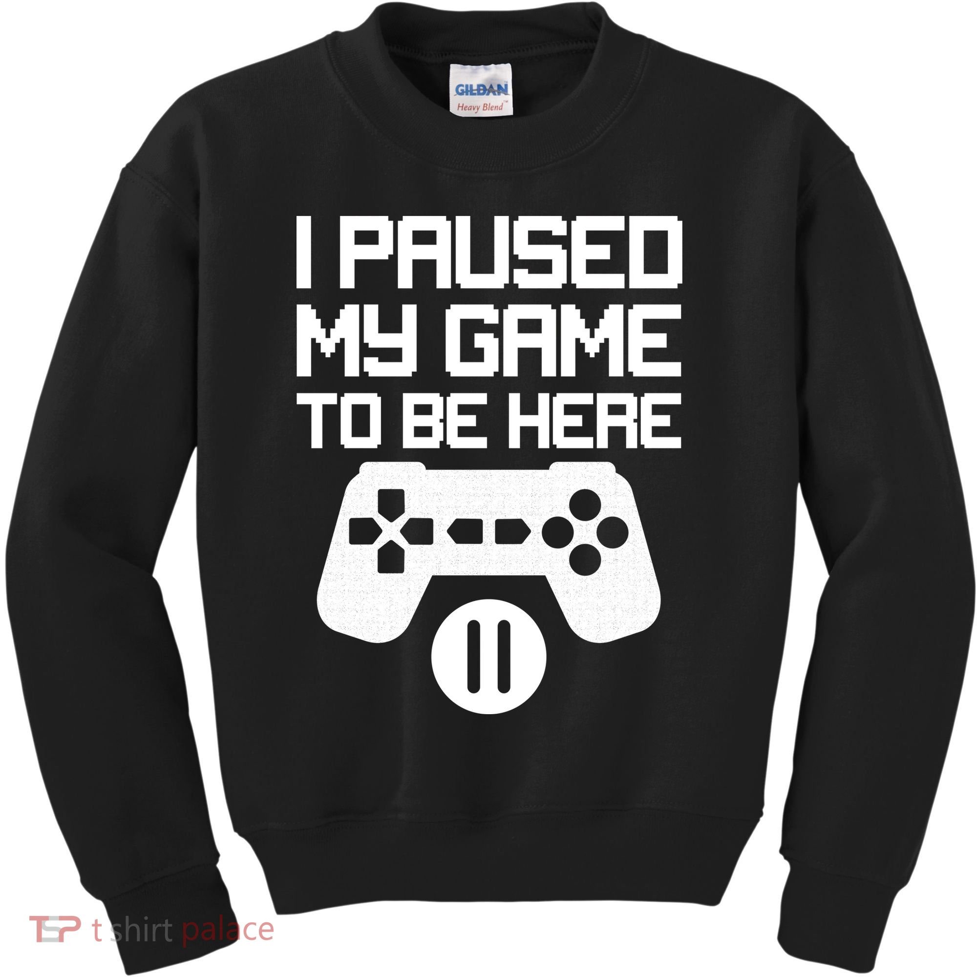 I Paused My Video Game To Be Here Kids Sweatshirt