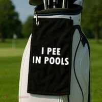 I Pee In Pools Golf Towel thumb 2