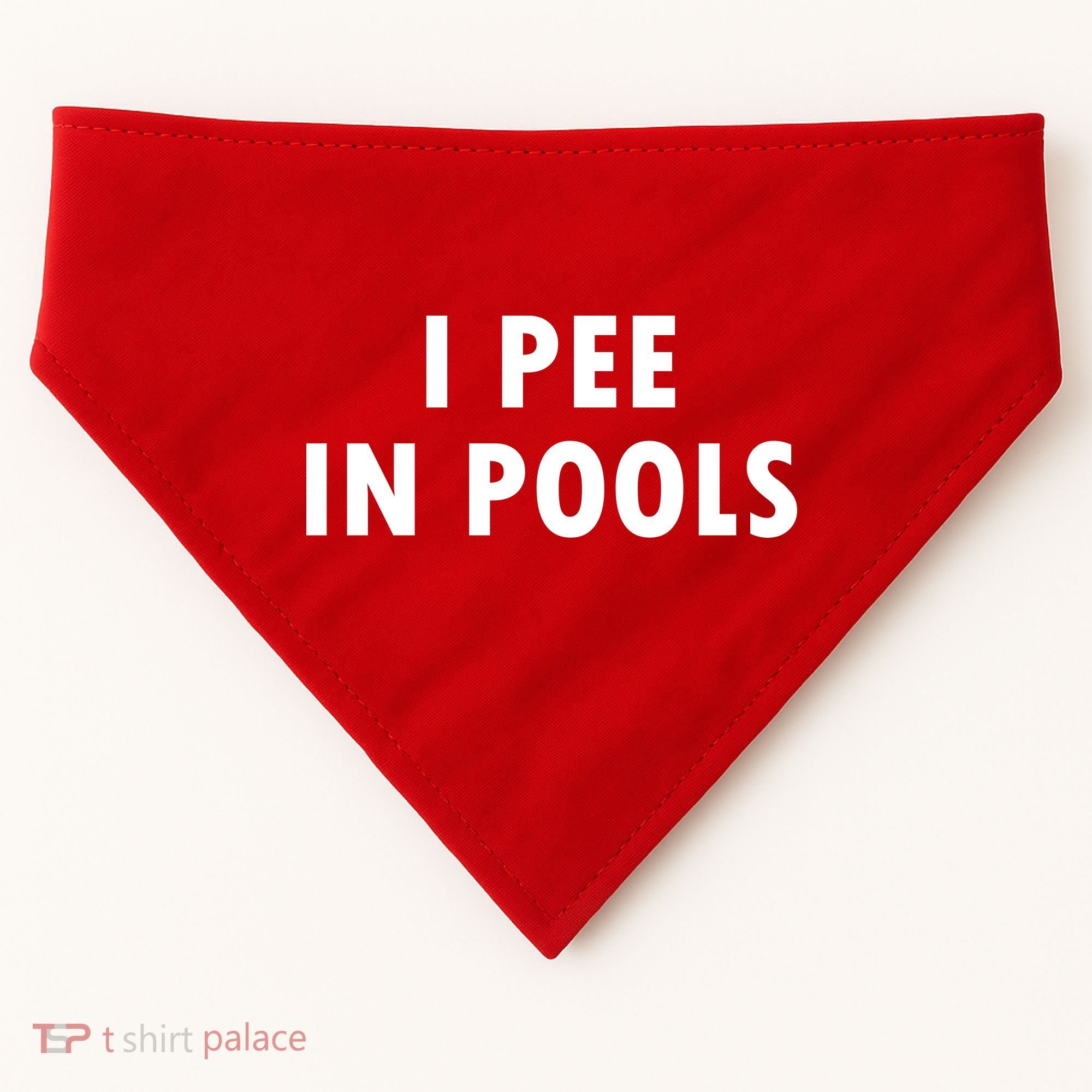 I Pee In Pools USA-Made Doggie Bandana